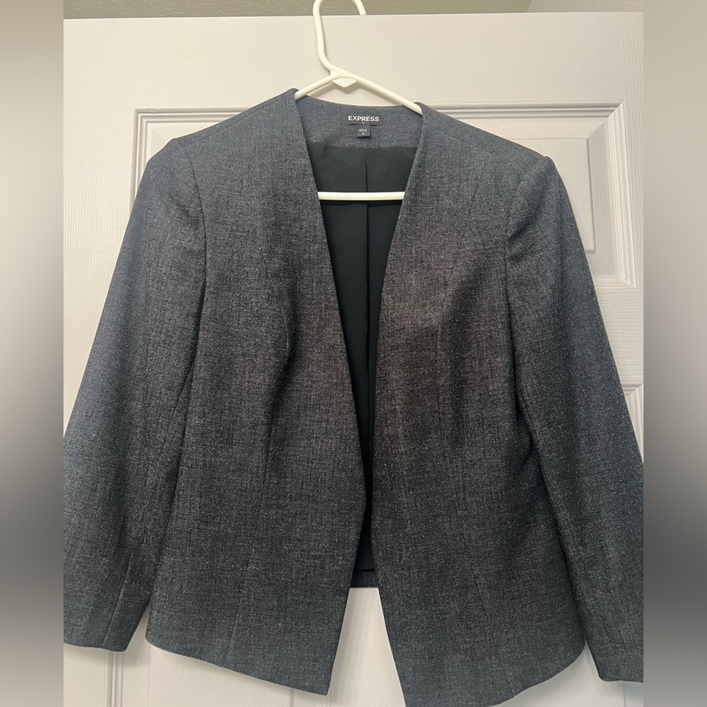Express Charcoal Blazer